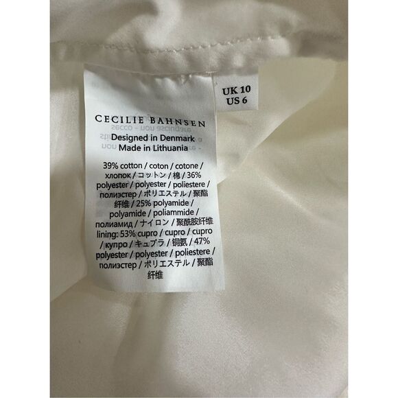 NWT CECILIE BAHNSEN Jeorge Jacquard Bustier Midi-Dress Size 6 $1,820 - Picture 9 of 9